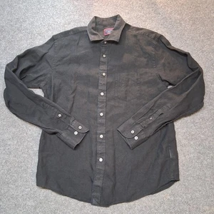 UNTUCKit Camisa Abotonada Hombre Mediana 100% Lino Negro Cabardes WR - Imagen 1 de 6