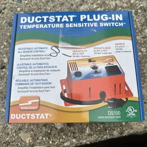 Interruptor sensible a la temperatura Suncourt Ductstat, interruptor de ventilador de conducto enchufable DS100 t8 - Imagen 1 de 5