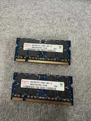 Hynix 8GB (2x4GB) PC2-6400S 2Rx8 Laptop DDR2 HMP351S6AFR8C-S6 AB *Tested working - Image 1 of 2
