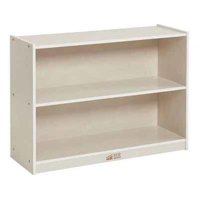 2-Shelf Mobile Storage Cabinet, Classroom Furniture, White Wash - Image 1 of 4