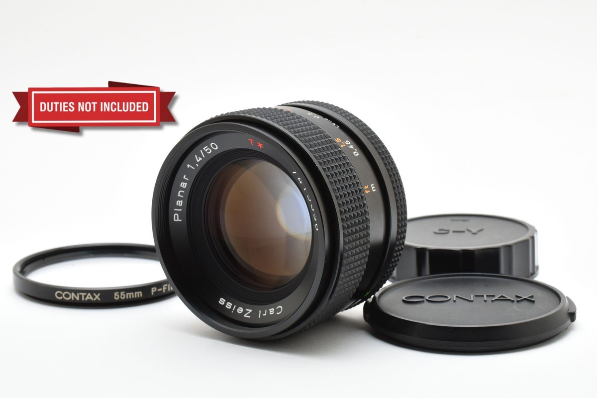 コンタックスCarl Zeiss Planar T* 50mm F1.4 MMJ CONTAX Carl Zeiss Planar T* 50mm F1.4 MMJ 純正フード付