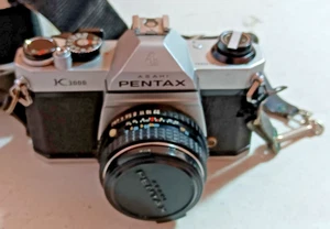 PENTAX K1000 ASAHI 7786894 35mm CAMERA W/1: 50mm LENS MADE IN JAPAN WORKING - Picture 1 of 5