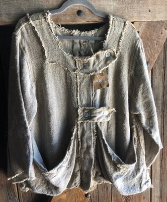 RARE Vintage Magnolia Pearl Browen Potter's Jacket LOVE Label (Made on the Farm) - Image 1 of 4