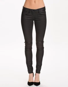 G-Star Damen Jeans, Lynn Custom Zip Mid Skinny Biker-Look, Schwarz, W26 L32 - Picture 1 of 2