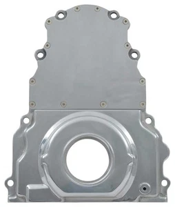 LS1 LS6 2-Piece Aluminum Timing Chain Cover without Sensor Hole - Polished - Imagen 1 de 2