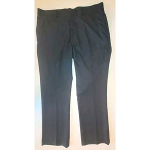 NUEVO CON ETIQUETAS PERRY ELLIS Hombres MODERN FIT Pantalones de vestir FRENTE PLANO 38×30 $79 Carbón - Imagen 1 de 7