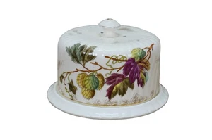 Antique German Royal Bonn Franz Anton Mehlem Porcelain Cheese Dome Butter Dish - Picture 1 of 13