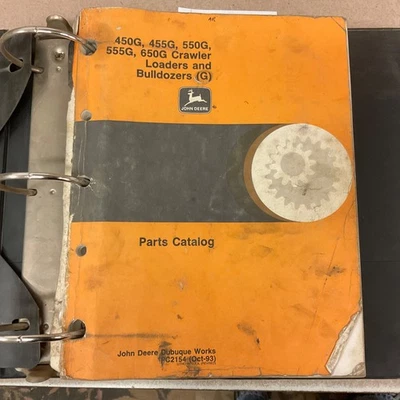 John Deere 450G-650G MANUAL DE PIEZAS CATÁLOGO LISTA LIBRO EXCAVADORA SOBRE ORUGAS CARGADOR PC-2154 Foto 1 de 4