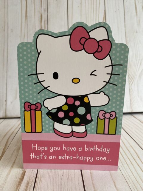 Hello Kitty and Friends Sanrio Rainbow Greeting Card by Kei Caragh