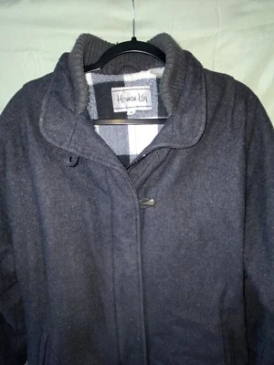 Casaco de lã vintage Herman Kay tamanho 10 mistura de lã HL - Imagem 1 de 4