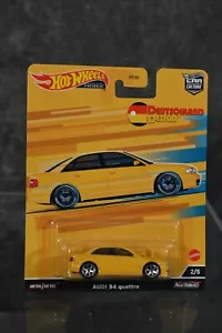 Hot Wheels Premium Diecast Deutschland Design Real Riders Audi S4 Quattro Yellow - Picture 1 of 2