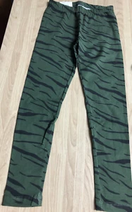 So" Original Brand Girl's Sz 8 Black Zebra Green Leggings Cotton Spandex!! - Picture 1 of 7