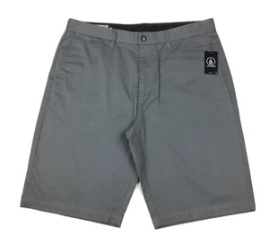 Volcom Mens Shorts Light Gray Size 28" 34" or 36" Chinos 10" Inseam VMonty - Picture 1 of 7