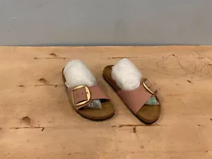 NWOT/B Birkenstock Madrid Big Buckle Slide , Old Rose , Sz 39 / 8 - 8.5 - Picture 1 of 9