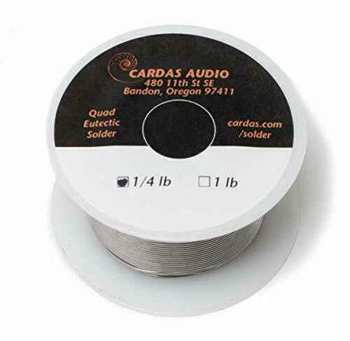 Cardas Audio Silver Quad Eutectic Solder with Flux Rosin - ROLLSOLDER14LB