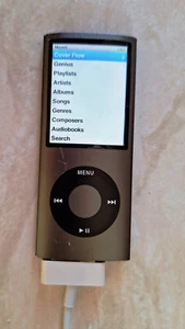 Apple iPod Nano 4th Gen 8GB, Black, Model A1285 MB574,USB, works - battery issue - Picture 1 of 7