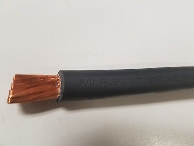 Flexaprene 30' 2/0 Welding Battery Cable Black 600v Usa Epdm Heavy Duty Copper • 124.94$