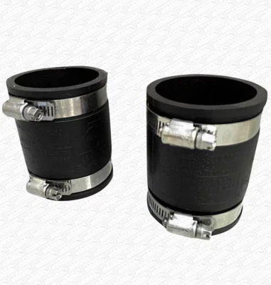 2 x 2" Rubber Coupling 50mm PVC Waste Pipe Coupler BRAND NEW 48MM TO 57MM - Image 1 of 4