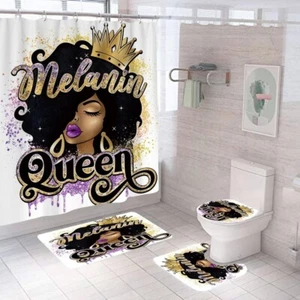 Luxury Melanin Queen Bathroom Set - Crown Yourself with Elegance - Picture 1 of 1