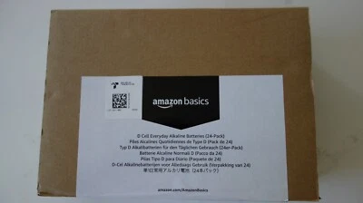amazon basics D cell Alkaline Everyday Batteries (24-Pack) Exp. 2027-01 - Image 1 of 4