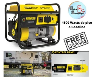 Planta Generador Eléctrico Portátil 1500/1200 Watts A Gasolina Base Generadora - Picture 1 of 8