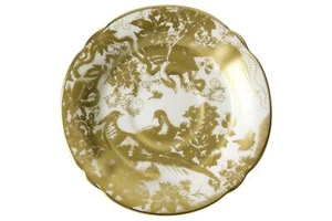 Royal Crown Derby - Aves - Gold - Tea Saucer - 152548Y - Picture 1 of 1