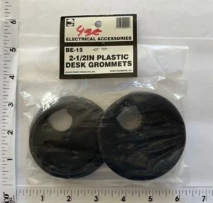 2-1/2 In Plastic Desk Grommet Black (Qty 2 In Package) - Picture 1 of 2