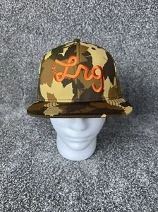Lifted Research Group Camo Snapback Hat Cap with Embroidered Orange LRG Logo NEW - Picture 1 of 5