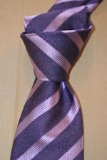 $235 NWOT BRIONI Purple w/pink stripes 3.75