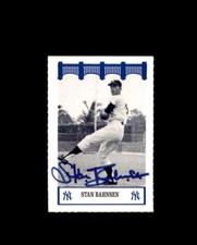 Stan Bahnsen Signed 1992 Wiz Yankees of The 70's New York Yankees Autograph