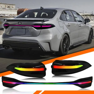 RGB LED Tail Lights & Tailgate Light for Toyota Corolla 2020-2024 RGB Assembly - Picture 1 of 17