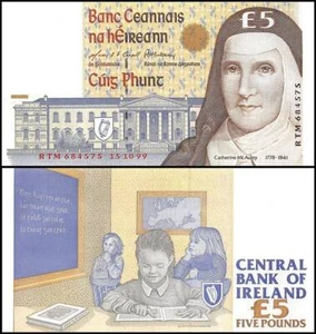 Irland 5 Pfund, 1999, P-75b.7, UNC - Bild 1 von 1
