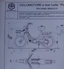 PIAGGIO BRAVO 50 cc EEM2 SCHEDA Omologazione 1981 ASI FMI MOTOCLUB 
