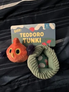 Bark Box Teodoro Tonki kleines Hundespielzeug Knistern Quietschen Neu - Bild 1 von 2