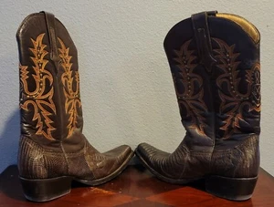 El Canelo Botas Vaqueras De Piel Para Dama Medida MX 25 US 7 Usadas buen estado - Picture 1 of 4