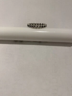 Anello Fascia di Cuori Pandora Originale,n.56,diametro17,8mm,Argento Sterling925 - Immagine 1 di 3