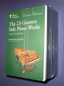 Teaching Co Great Courses CDs:      23 GREATEST SOLO PIANO WORKS     new   - Picture 1 of 1