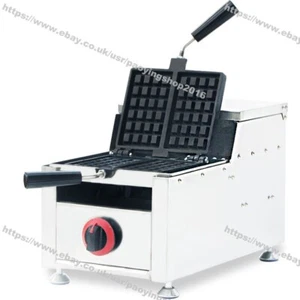 Non-stick Commercial LPG Gas Rotary Belgain Waffle Maker Baker Machine Iron - Picture 1 of 2
