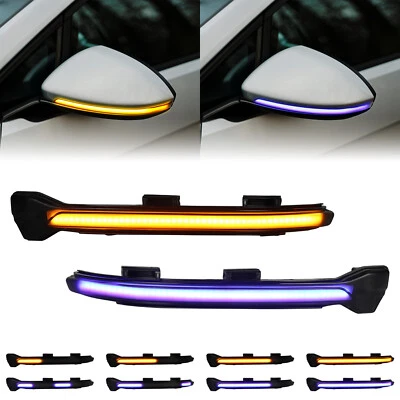 2x Luzes de seta sequenciais de LED espelho lateral para VW Golf 7/MK7 GTI R Touran - Imagem 1 de 4