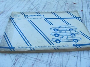 1989 Subaru Owner's Manual - Picture 1 of 9