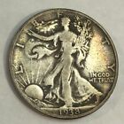 1938-D WALKING LIBERTY silver U.S. half dollar, Fine. #ek3