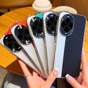 For Huawei Nova 14, Phone Case Luxury Electroplated Bumper Fashion Leather Cover - Picture 1 of 22