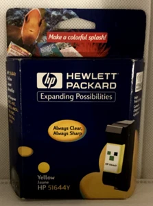 NEW SEALED!!! GENUINE Yellow Ink Cartridge (HP 51644Y) - Picture 1 of 2