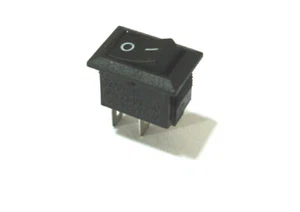 Mini micro on off rocker switch 15 x 10.5mm Black color 2 way 250V 3A part 20pcs - Picture 1 of 4