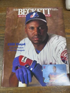 1994 MAGAZINE - Beckett Baseball Monthly Price Guide May 1994 Cliff Floyd - Picture 1 of 8
