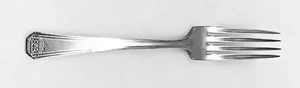 Oneida SKYLINE SKYCREST Silverplate 1930 Tudor Teller Community Besteck Gabel - Bild 1 von 4