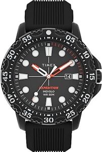 Timex TW4B25500 DISPLAY Men's Quartz Watch Expedition Gallatin 44mm Black Band