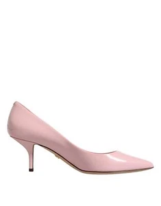 Dolce&Gabbana Women Light Pink Pumps 100% Leather Solid Kitten Heel Shoes EUR 37 - Picture 1 of 8