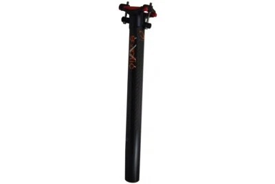 eXotic 31.6mm Dia Full Carbon Ti Seatpost 300mm Long, Titanium Bolts Adjustable - Image 1 of 4