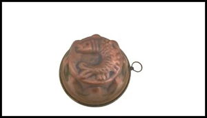 Stampo forma budino pesce in rame da arredamento arredo rustico cucina taverna a - Picture 1 of 2